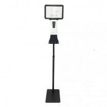 Black Automatic Hand Sanitizer Dispenser Stand with Poster Frame