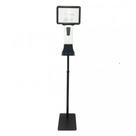 Black Automatic Hand Sanitizer Dispenser Stand with Poster Frame